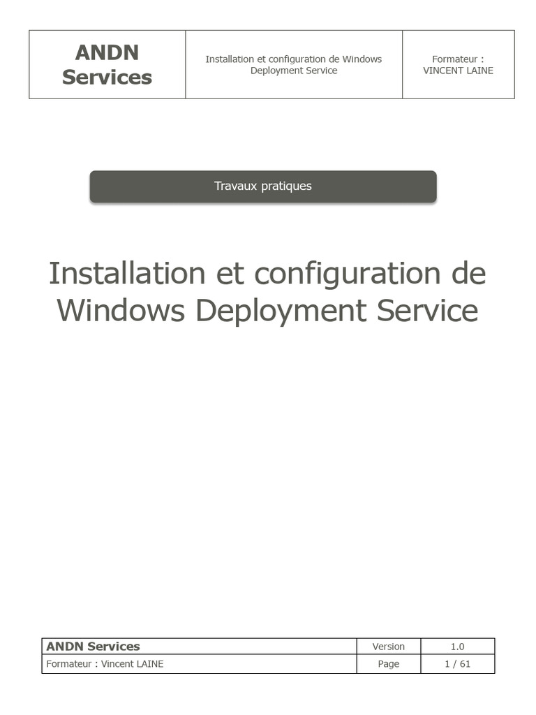 Installation de WDS sur Windows Server 2016 | PDF | Microsoft Windows ...