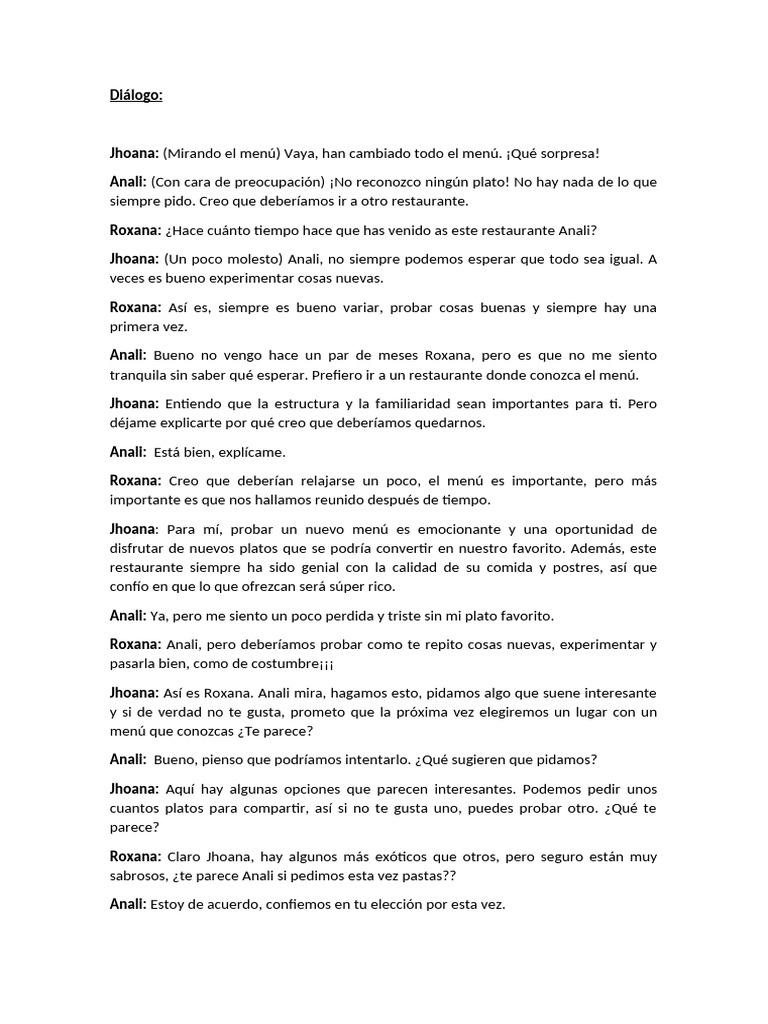 Dialogo de Roleplay | PDF