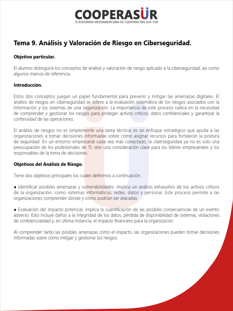 Análisis de Riesgos en Ciberseguridad | PDF | La seguridad informática ...