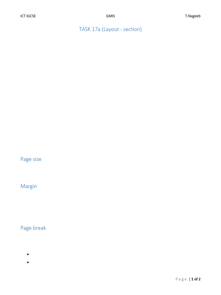 Ict igcse task 17a instruction pdf