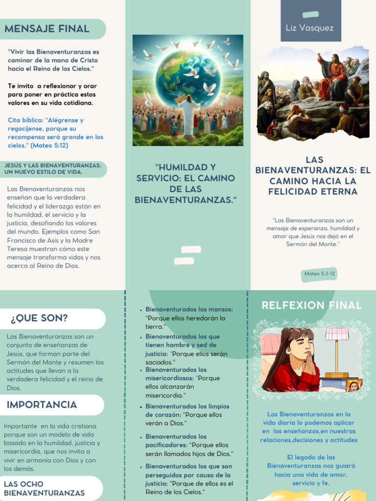 Bienaventuranzas: Camino a la Felicidad | PDF | Bienaventuranzas ...