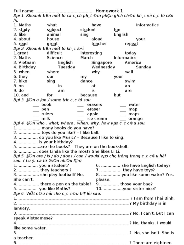 Homework 1 | PDF | Language Arts & Discipline