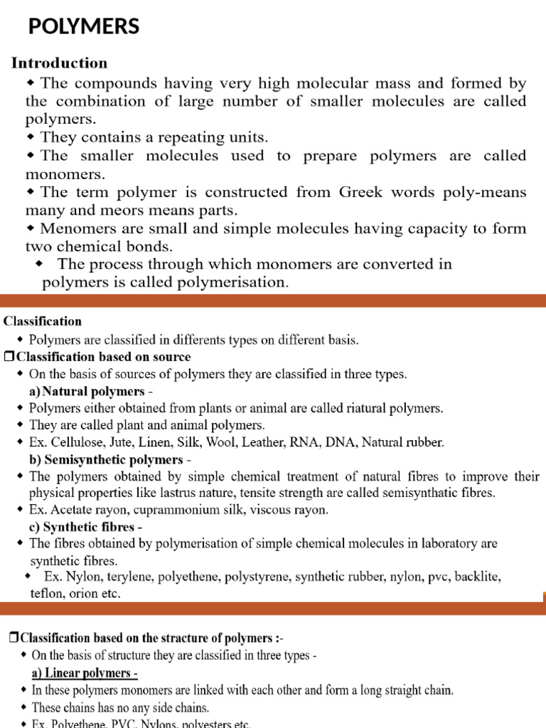 POLYMERS 12th | PDF
