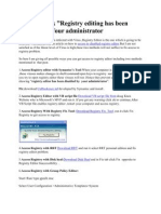 Access To Disabled Registry Editor::download