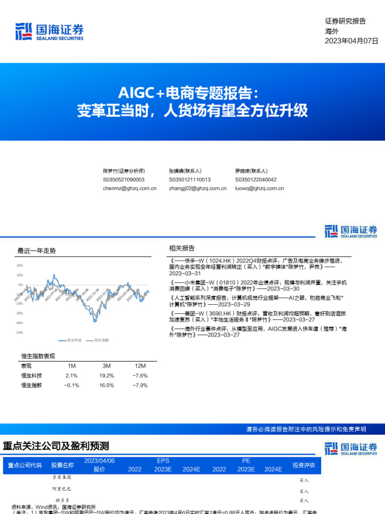AIGC 电商专题报告 | PDF