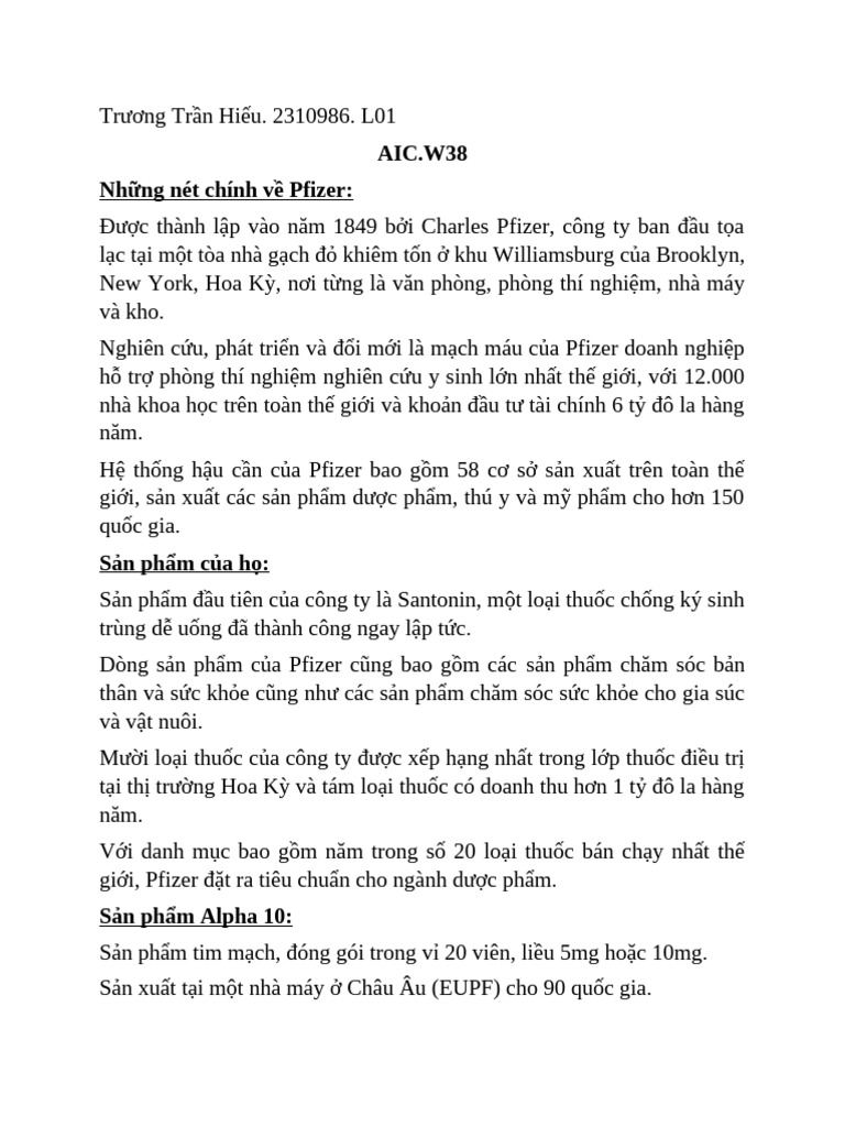 Aic W38 | PDF