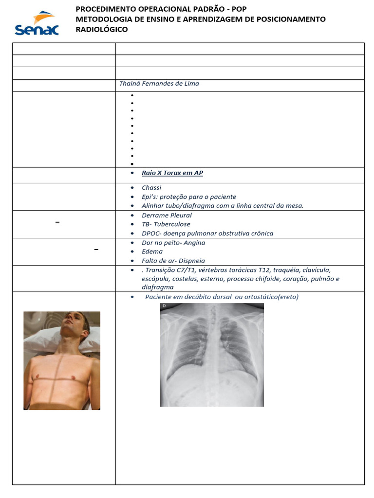 Posicionamento Radiológico em Raio X AP | PDF | Radiologia | Doença de ...