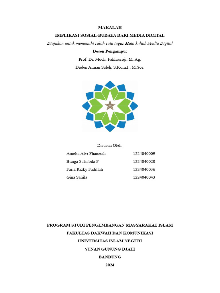 Makalah Media Digital | PDF | Ilmu Sosial