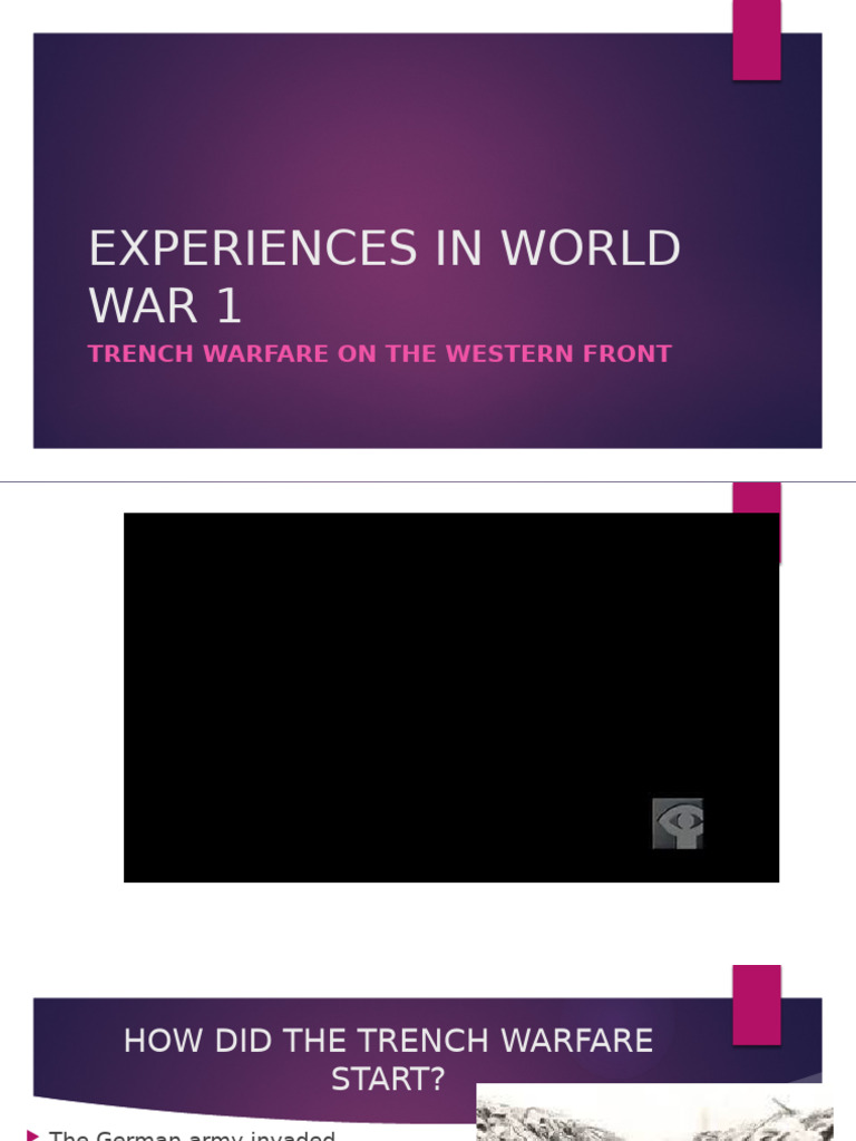 Trench Warfare in World War 1 | PDF | Trench Warfare | Trench