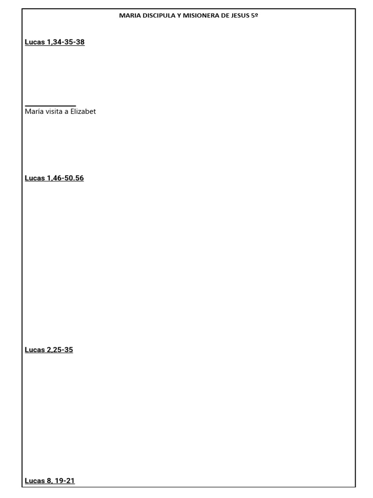 María: Discípula y Misionera de Jesús | PDF | María, madre de Jesús | Jesús