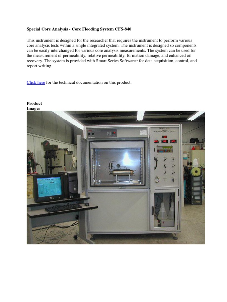 Special Core Analysis | PDF | Gas Chromatography | Mass Spectrometry