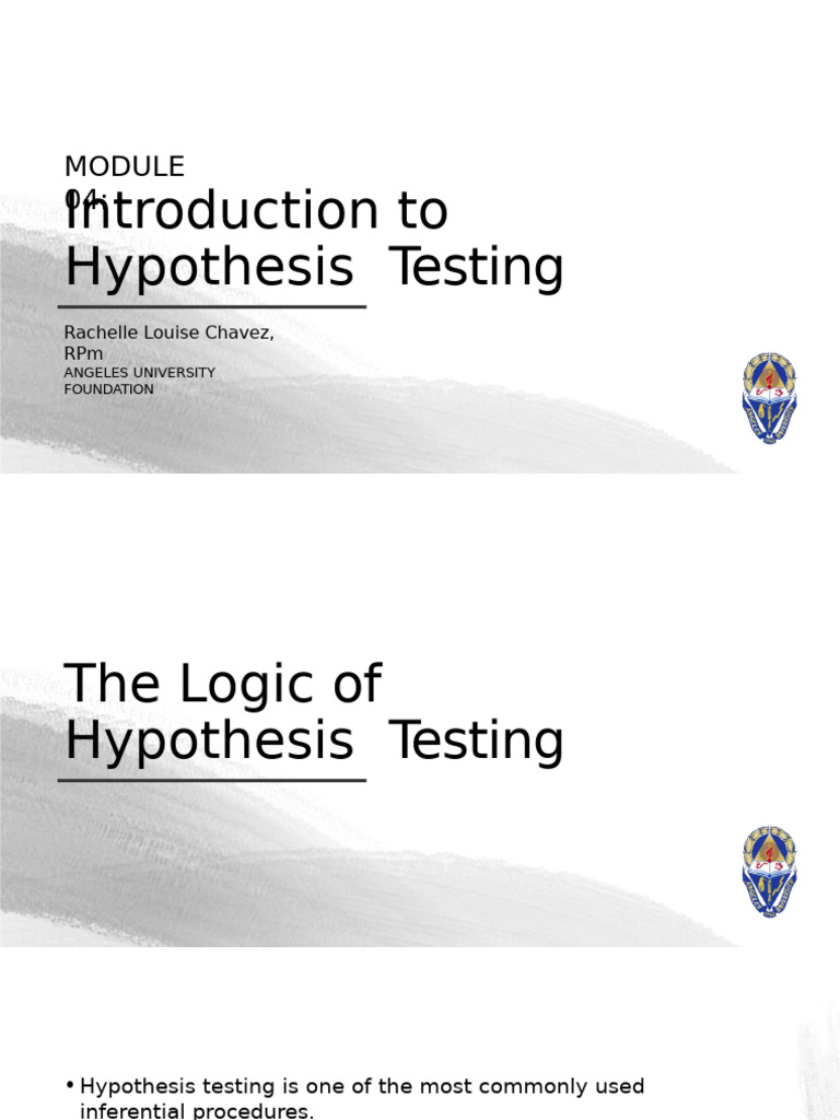 04.02 - Hypothesis Testing | PDF | Statistics | Type I And Type Ii Errors