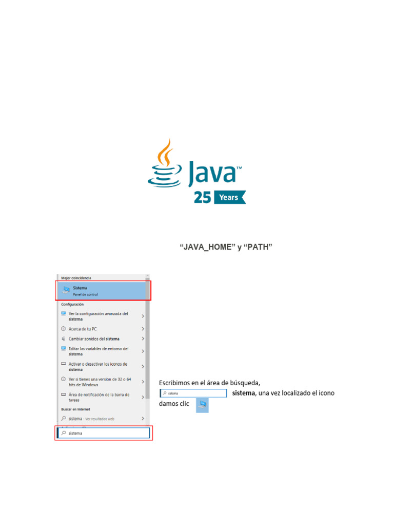 Configurar JAVA_HOME y PATH en Windows | PDF | Java (lenguaje de ...