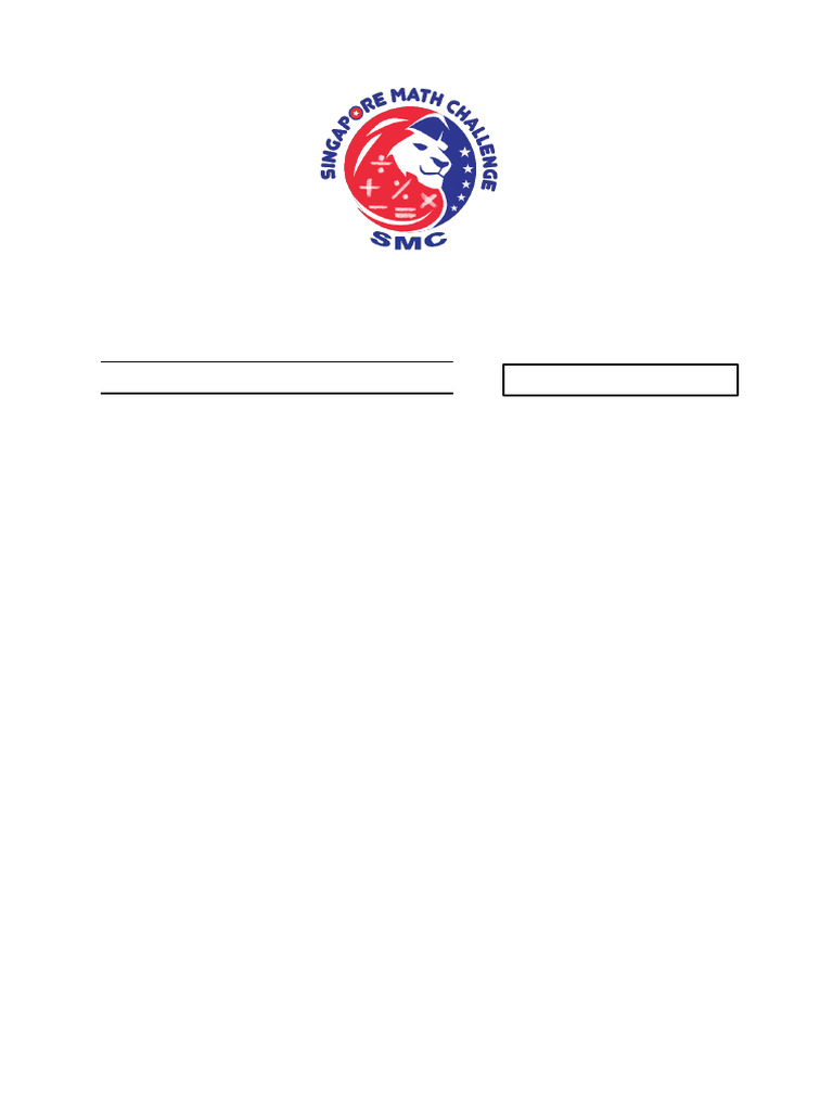 Grade 7 Singapore Math Challenge 2023 | PDF | Mathematics