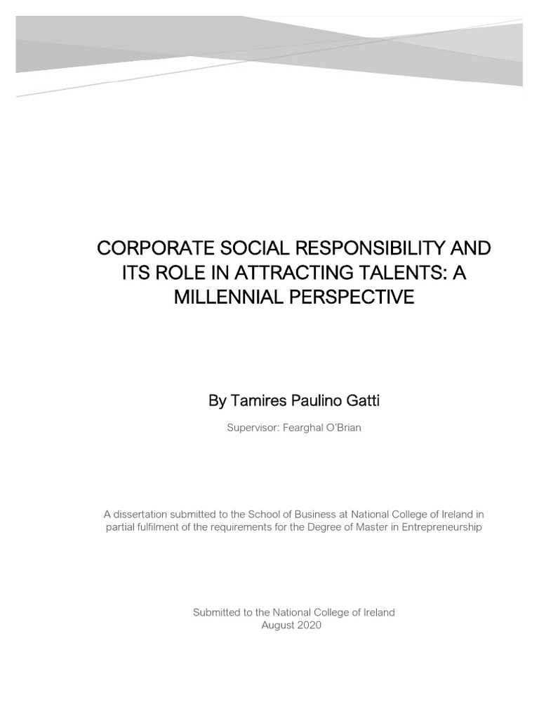 Corporate Social Responsibility and | PDF | Corporate Social ...