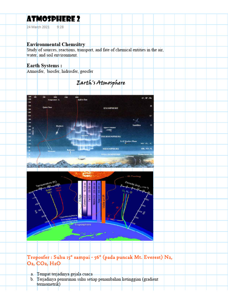 Atmosphere 2 - Environmental Chemistry | PDF