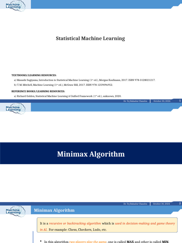 L5 - SLM Notes (MiniMax Algorithm) | PDF | Artificial Intelligence ...