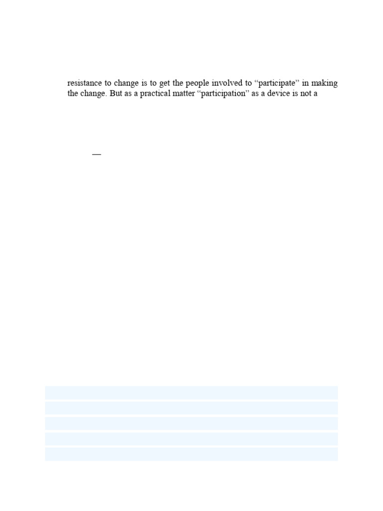 Managing Change Resistance in Organizations | PDF | Organization ...