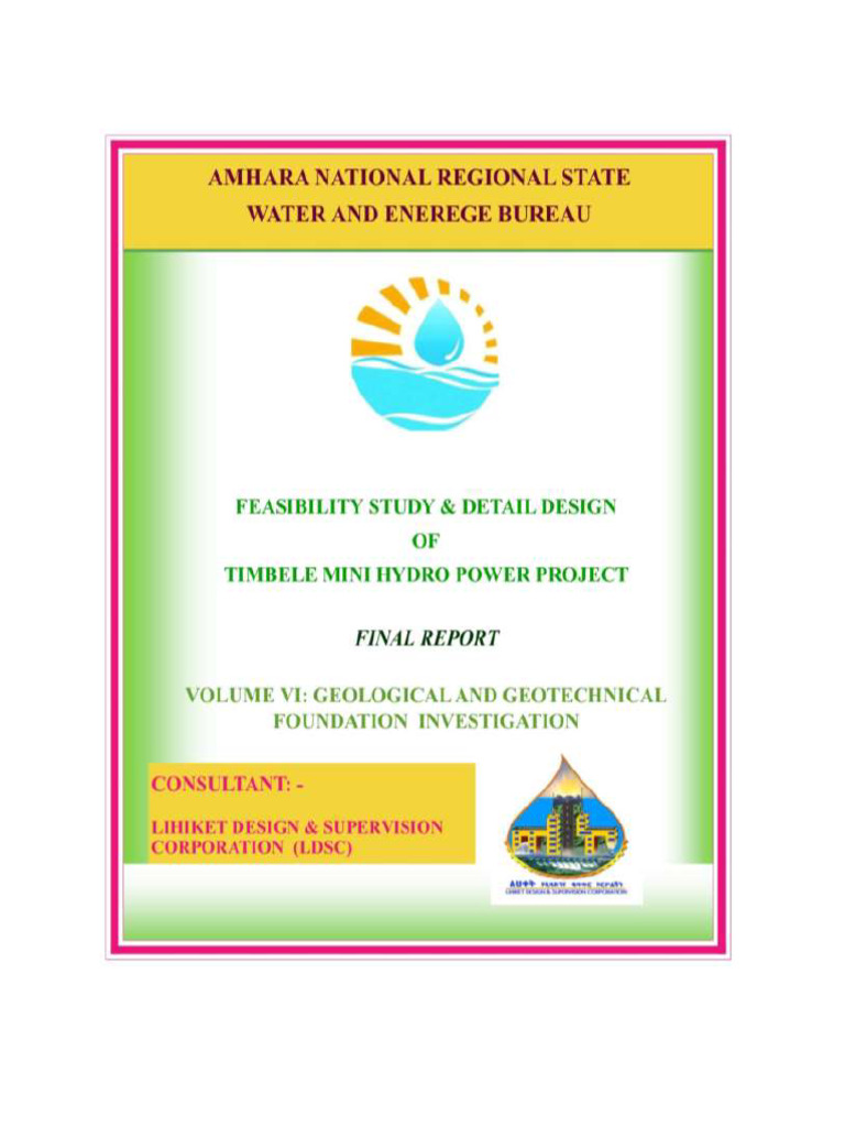 Timble-Dura Mini Hydropower Geotechnical Report | PDF | Earthquakes ...