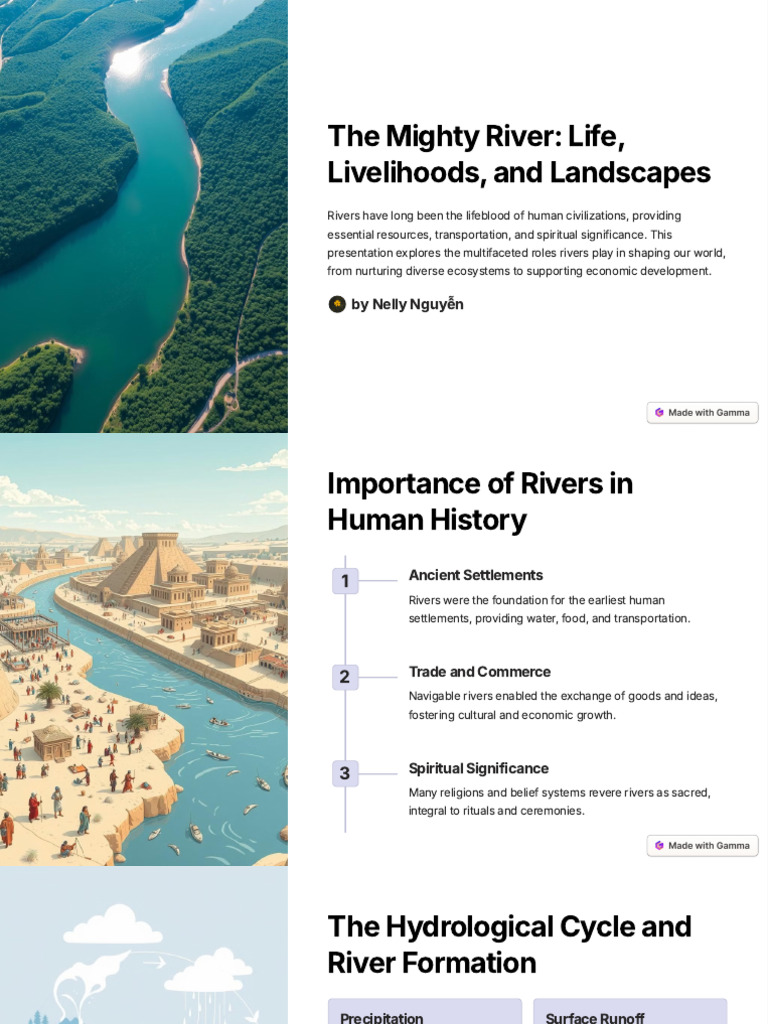 The Importance of Rivers in Ecosystems | PDF | River | Drainage Basin