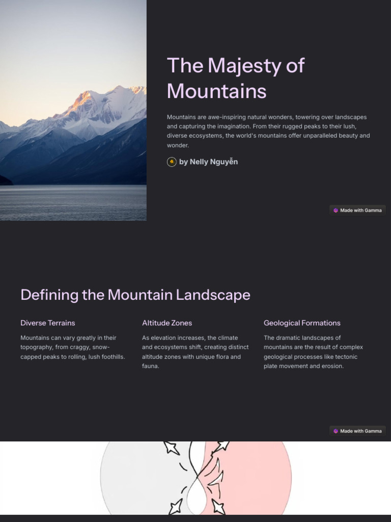 Illustration of Mountain Conservation And Eco Systems Management