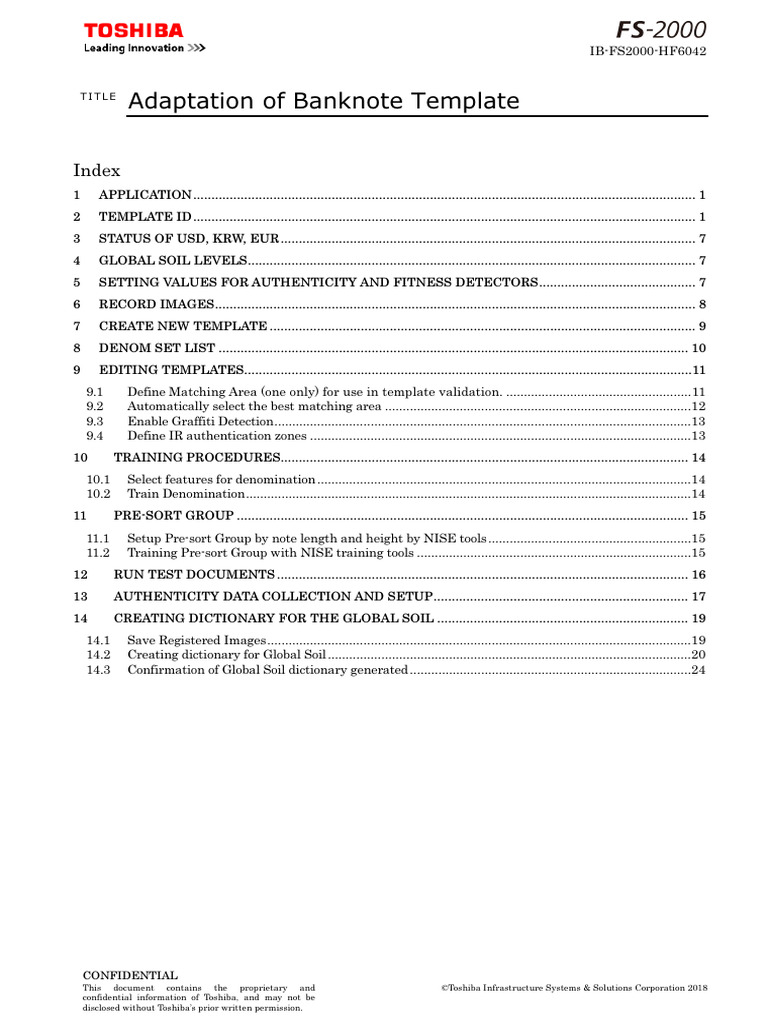 IB-FS2000-HF6042-01 Adaptation of Banknote Template | PDF | Computing
