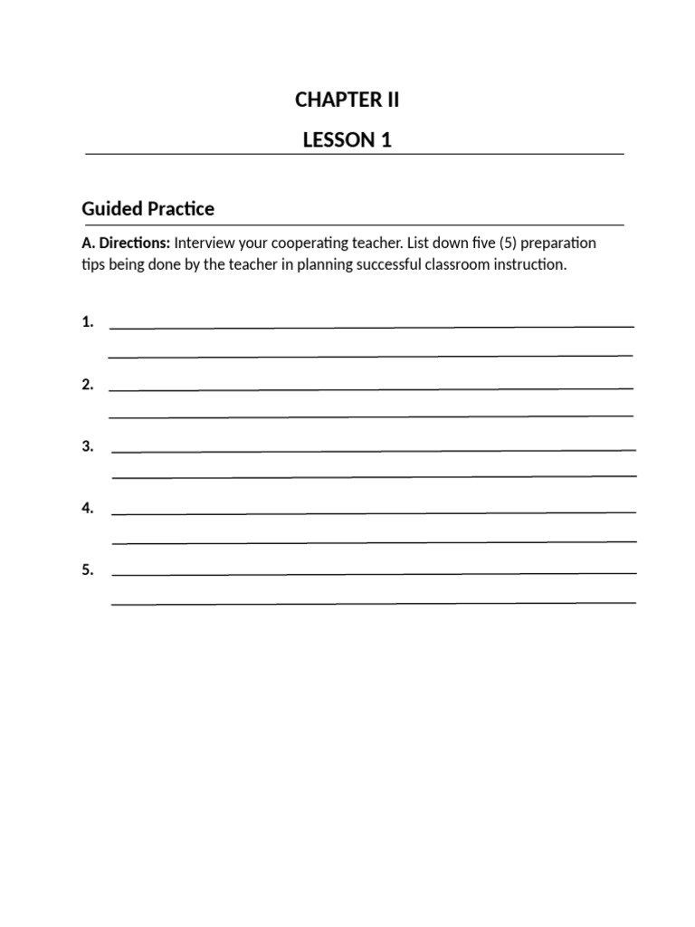 Classroom Instruction Preparation Guide | PDF | Lesson Plan | Teachers