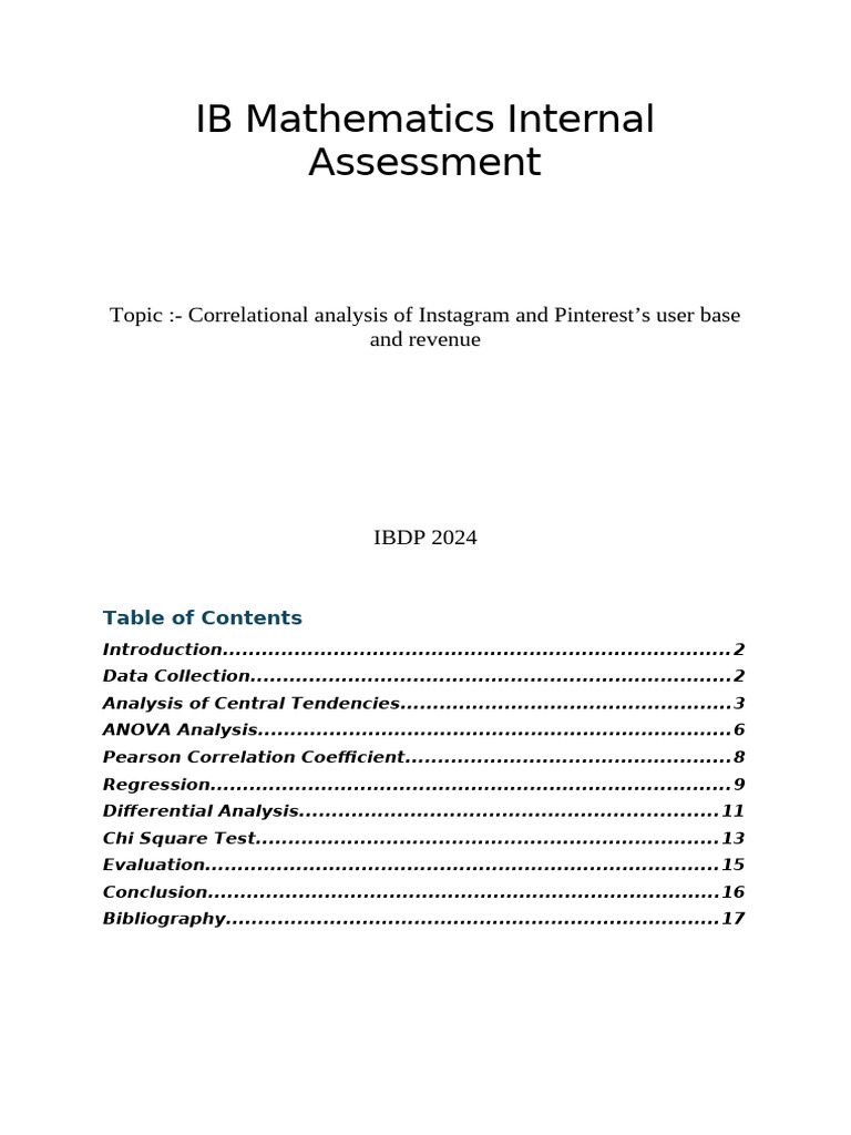Correlation of Instagram & Pinterest Revenue | PDF | P Value | F Test