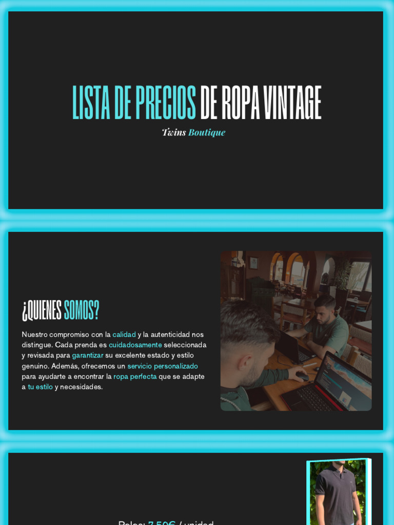 Precios Ropa Vintage 2 | PDF | Cocina, comidas y vino