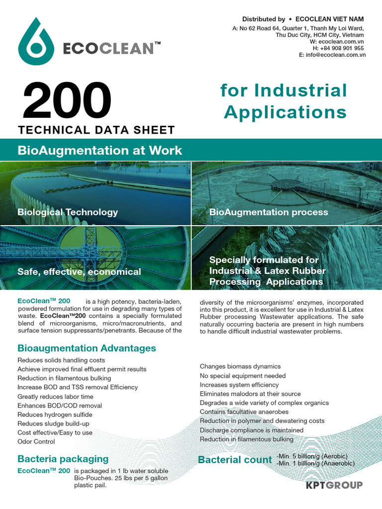 200 - English Techsheet | PDF | Sewage Treatment | Materials