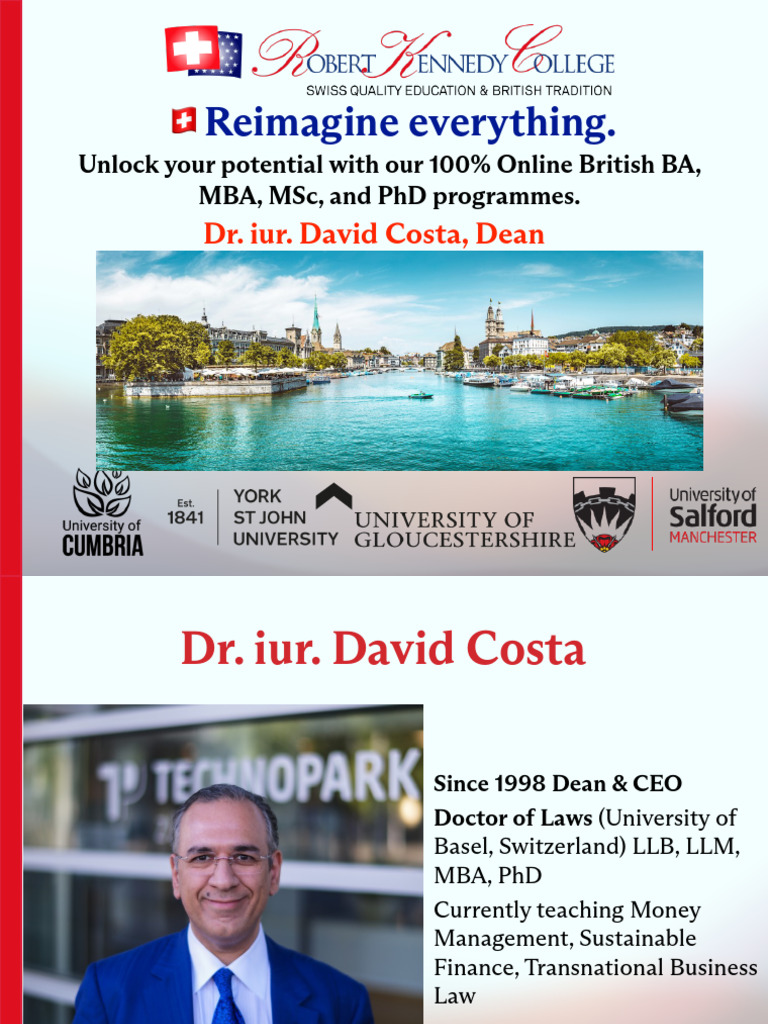 DeanPresentation 23 Okt 2024 | PDF | Master Of Business Administration ...