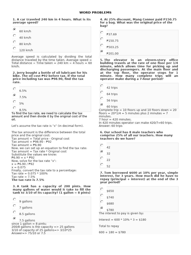 word-problems-with-answer-pdf-speed-interest