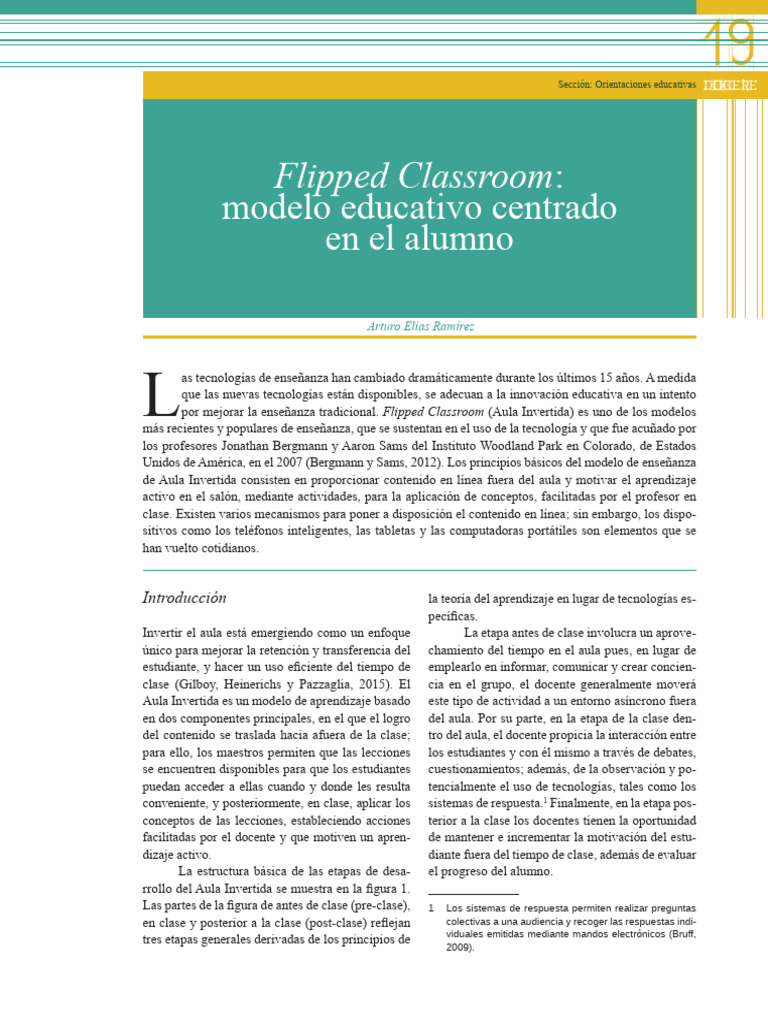 Modelo de aula invertida | PDF | Enseñando | Aprendizaje