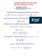 Abrashkin Anatoly - Model of Dark Nonbaryon Matter and Gravitational Waves