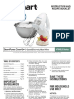 Instruction and Recipe Booklet: 9-Speed Electronic Hand Mixer