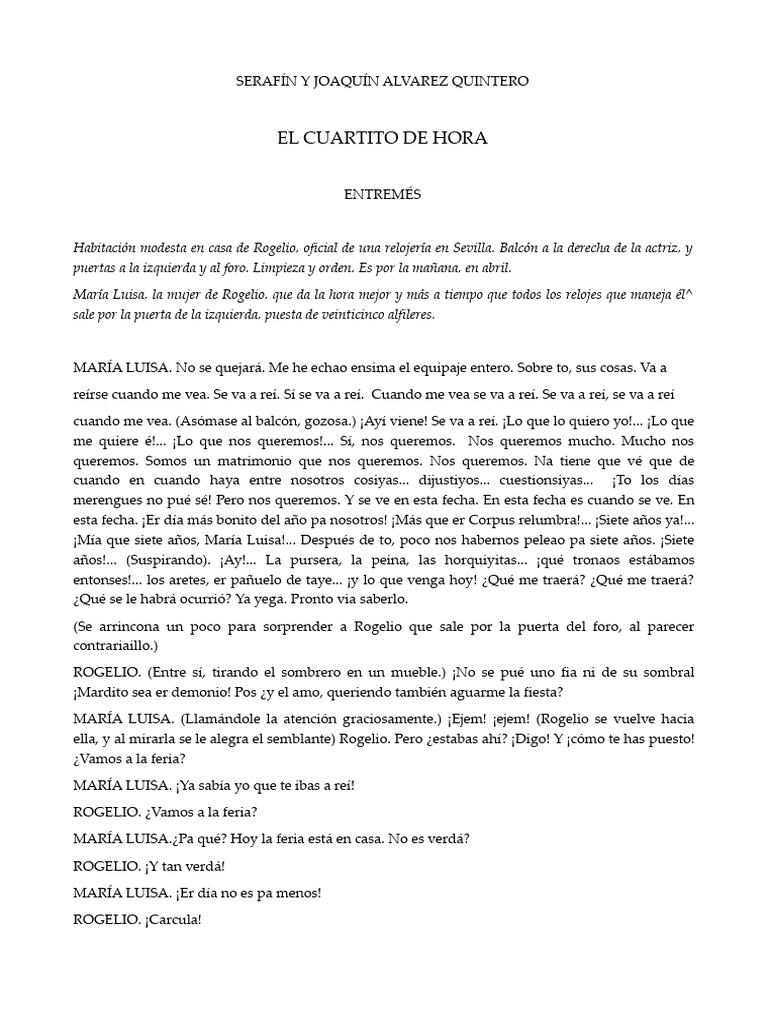 El Cuartito de Hora | PDF | Arte | Poesía