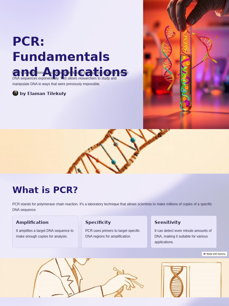 PCR: Techniques and Applications | PDF | Polymerase Chain Reaction ...