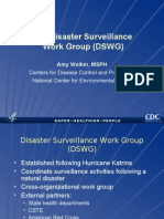 The Disaster Surveillance Work Group (DSWG)