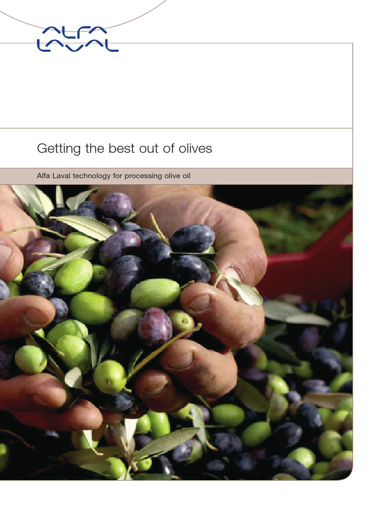 Alfa Laval Olive Oil Processing Solutions | PDF | Olive | Olive Oil