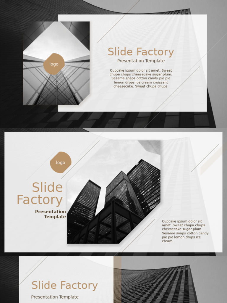 Elegant PPT Template - Slide Factory | PDF | Desserts | Cakes