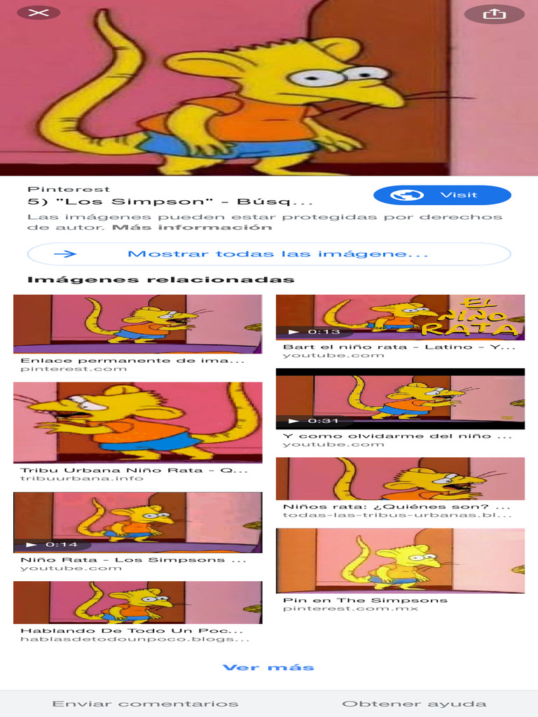 Bart Simpson: El Niño Rata | PDF | Los Simpsons | Youtube