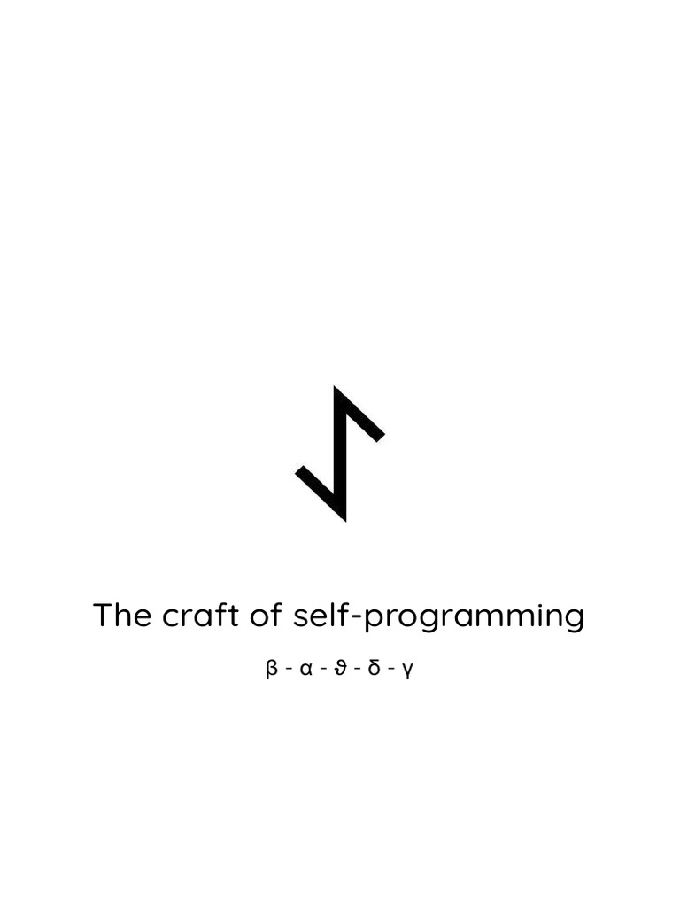 The craft of self-programming | PDF | Thought | Meditation