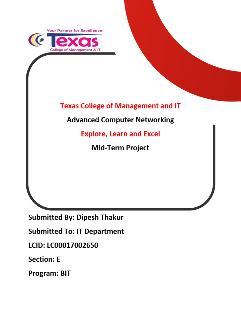 Advanced Computer Networking Mid-Term Project | PDF | File System ...