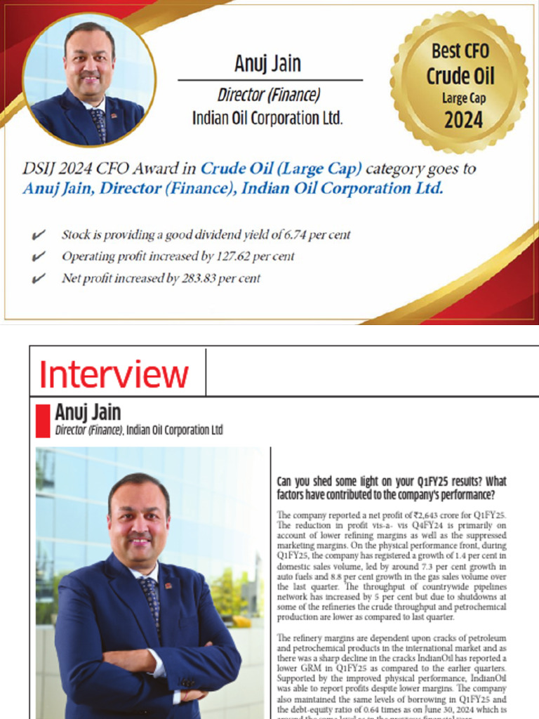 Best CFO Award & Interview | PDF | Natural Gas | Petroleum
