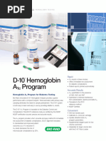 Bio-Rad D-10 Hemoglobin Testing System | PDF | Glycated Hemoglobin ...