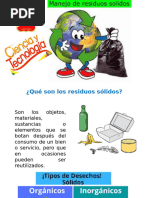 Clasificación de Residuos Sólidos: Tipos y Más | PDF | Residuos | Reciclaje