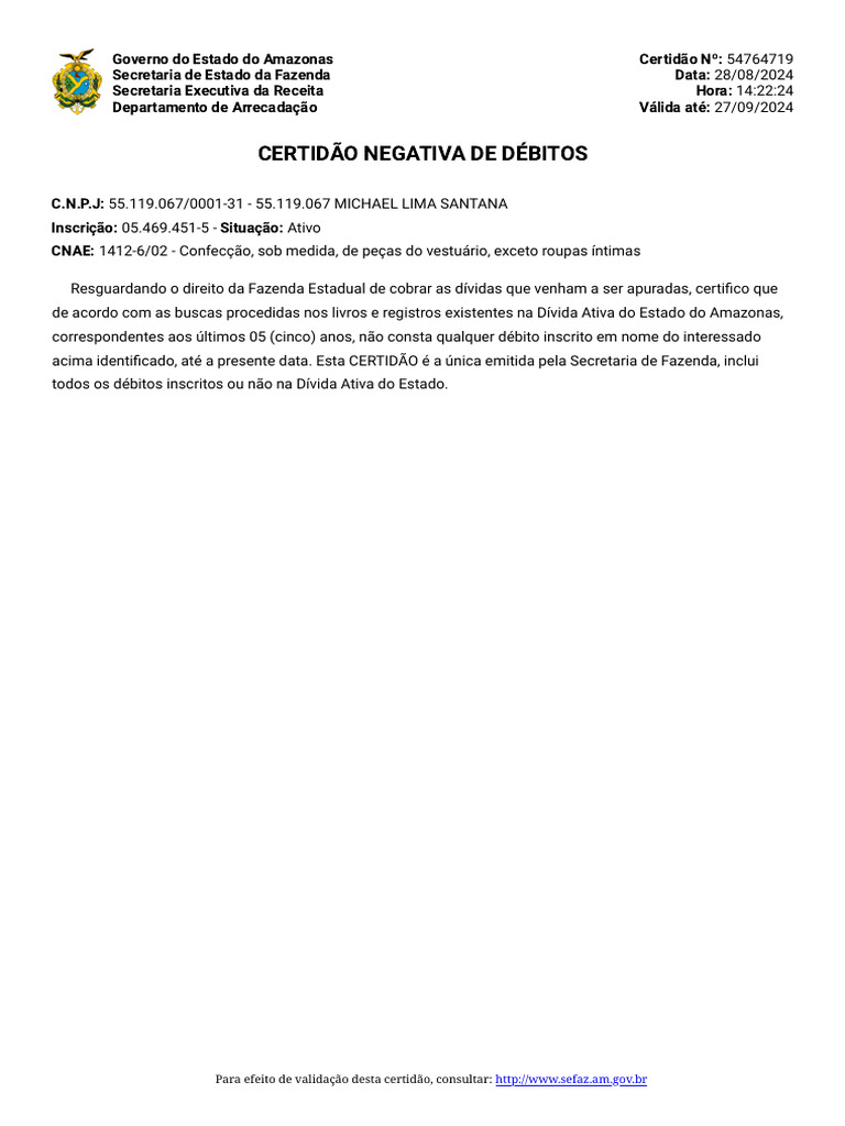 CND Sefaz | PDF
