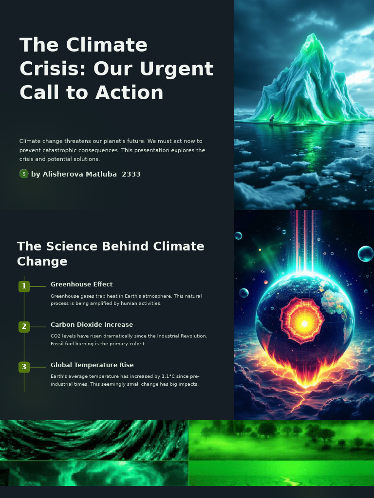Urgent Solutions for Climate Crisis | PDF | Climate Change | Renewable ...