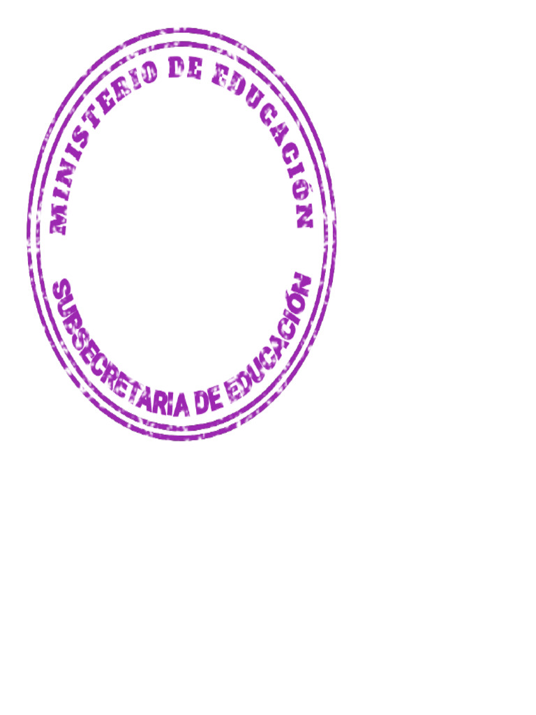Sello Del Ministerio de Educación | PDF