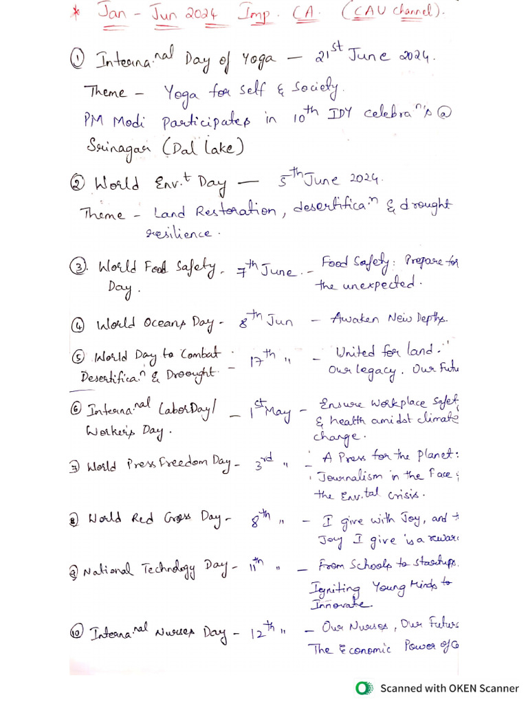 Jan To Jun 2024 CA | PDF